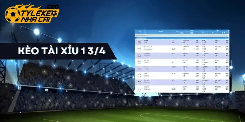 Khám phá kèo tài xỉu 1 3/4 cơ bản